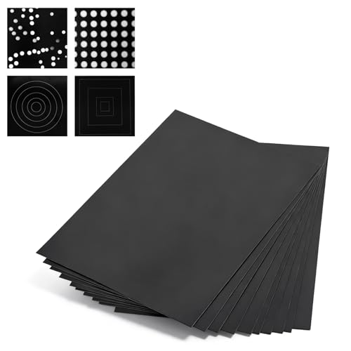 Papel para Marcar Y Grabar con Láser, Papel de Prueba Láser, Papel de Clasificación Láser de Doble Cara 210 X 285 Mm Fácil Identificación 10 Piezas para Máquina de Marcado