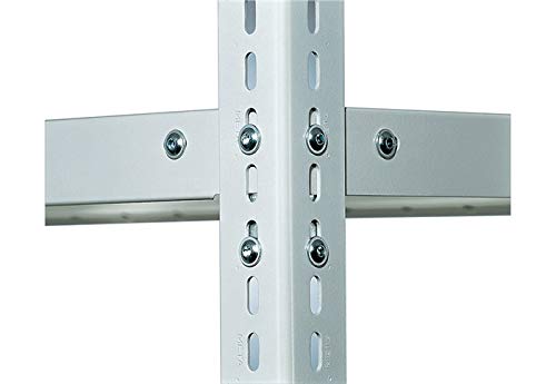 Fachbodenregal Schraub,Grundf.,2500x1000x800mm,FL 230kg,grau