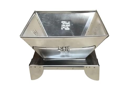 Stainless Steel Iron Hawan Kund for Home and Temple Puja 1 pcs-image-41