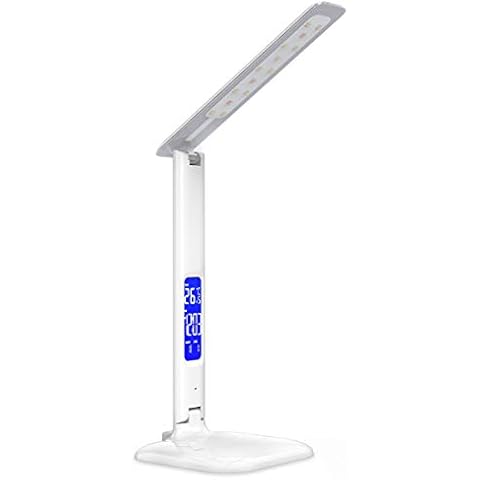 Lámpara de mesa LED con pantalla LCD de kwmobile Cover