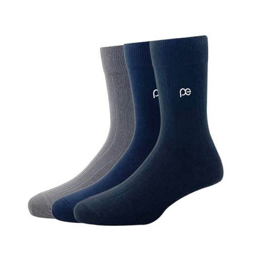Image of Peter England Men's Cotton Full Length Socks Pack of 3