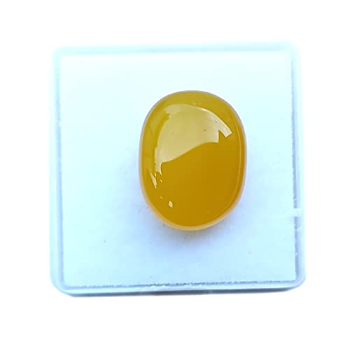 Pierre précieuse Sulemani Hakik de 12.00 Carats agate naturelle certifiée jaune pour homme et femme