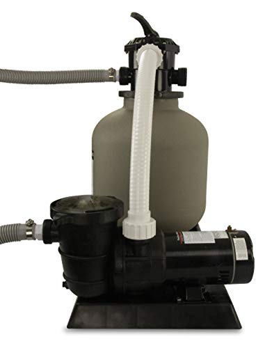 Rx Clear Radiant Complete Sand Filter System | for Above Ground Swimming Pool | Extreme Force 3/4 HP Pump | 16 Inch Tank | 110 lb Sand Capacity | Pools up to 16,000 Gallons - Thumbnail 4