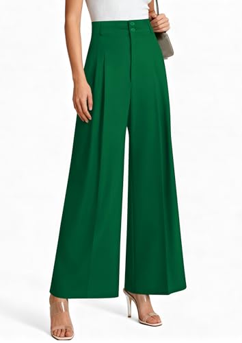 Image of PRETTYGARDEN Women's High Waisted Wide Leg Dress Pants