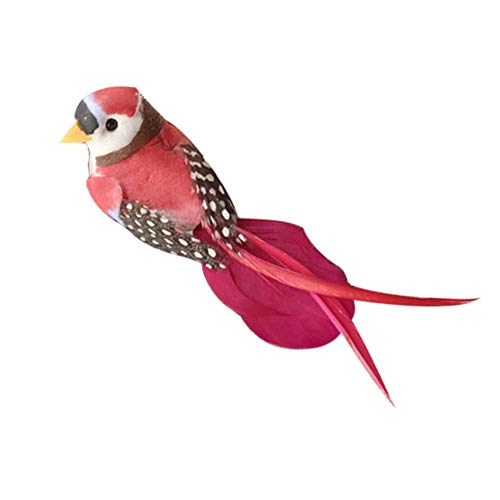 tianxiangjjeu 12cm Foam Bird Miniature Landscape Garden Accessories Craft Clip Design Random Color