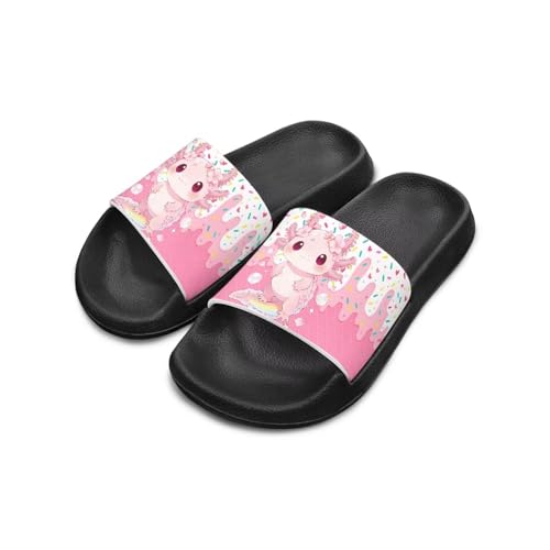 Image of Boy & Girls Slide Sandals Kids Shower Shoes Non Slip Summer Slippers Beach Sandals