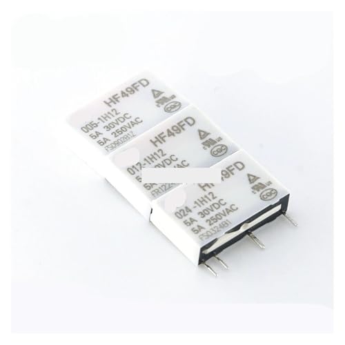 POWTAXBJGD 20PCS/lot Relay HF49FD-005 012 024-1H11 1H12 4PIN 5A(HF49FD-005-1H11)