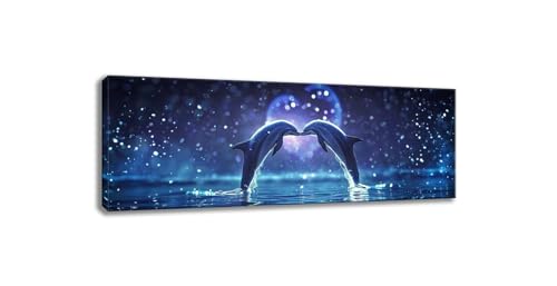Kit broderie diamant dauphin lune grand format 80x240cm IJ-481