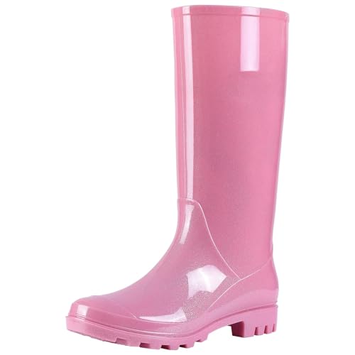 Image of Asgard Women's Tall Rain Boots Waterproof Knee High Rainboots Rubber Garden Boots
