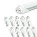 ECD Germany 10 x T8 G13 LED Lampe | 3000 K Blanc chaud | Tube néon T8 | 220-240 V | Lampe de bureau 2835 SMD 785 Lumen | Tube fluorescent à lumière chaude LED T8 G13 | avec Démarreur