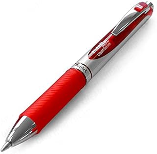 Pentel EnerGel XM BL77 - Retractable Liquid Gel Ink Pen - 0.7mm - 54% Recycled - Red - Single