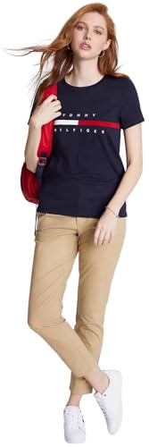 Tommy Hilfiger Women's Performance Cotton T-Shirt – Lightweight Graphic Tees2