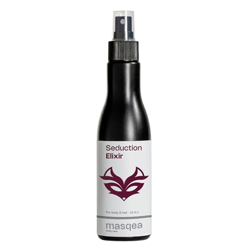 Seduction Elixir by MASQEA | Loción Corporal y Capilar 10 en 1 | Hidratación Efecto Seda Argan y Coco - 200 ml