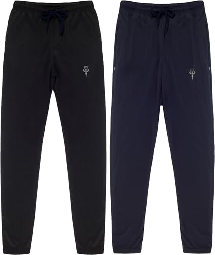Image of Polyester Lycra /Stretch Track Pants Joggers for Boys and Girls (in, Age, 13 Years, 14 Years, Regular, Combo D9)