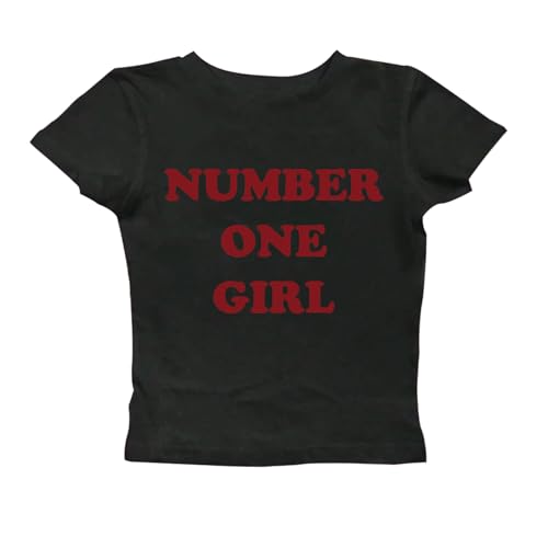 number one girl tシャツ　未開封トレカあり Amazon.com: Number One Girl Cropped T-Shirt Y7k Crop Top Black