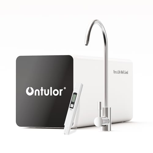 Image of Ontulor Reverse Osmosis System, 6-in-1 Tankless, NSF /ANSI 42 & 372 Certified, 600 GPD RO Filtration, No Electricity Needed, Protable Water Purifier, TDS Meter Included(6-in-1 Reverse Osmosis System)