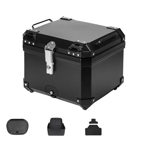 Caja universal de 57 L para casco en moto NC700 y equipaje trasero seguro