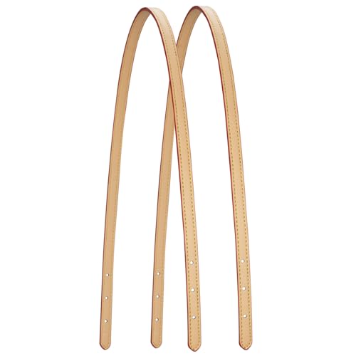 ALLZEDREAM   Correa de cuero de microfibra de repuesto para bolso de mano, asas de hombro, 2 piezas, Albaricoque, 1.8cm