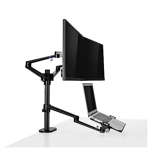 Support de Moniteur Double et Ordinateur Portable OL-10T Bras Multi-Écrans - 3