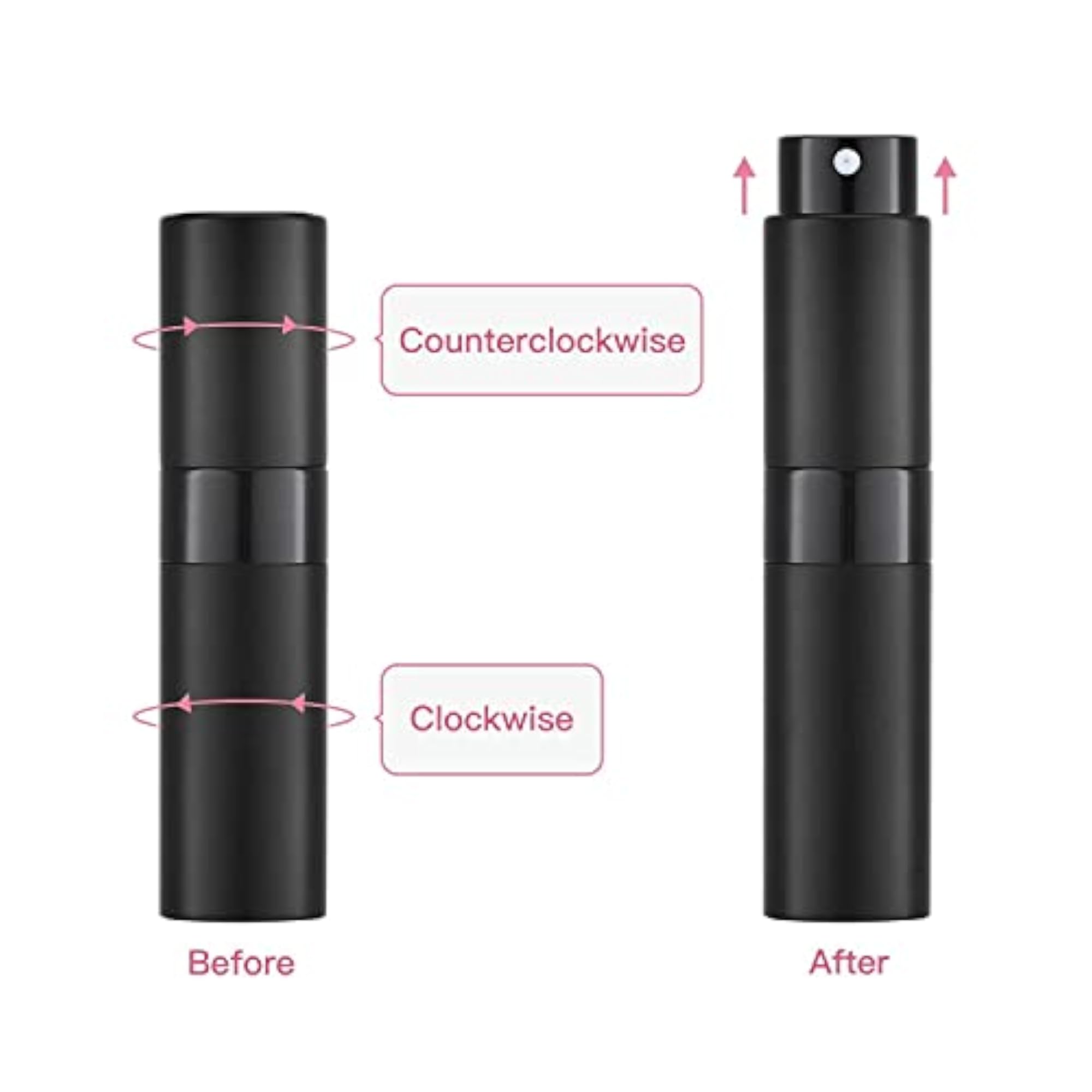 8ml Empty Refillable Atomizer Spray Bottle, Portable Mini