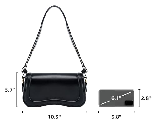 Image of Small Shoulder Bag for women,Crossbody Purses,Leather Tote Handbag Clutch Hobo Purse,with Zipper Closure for Women