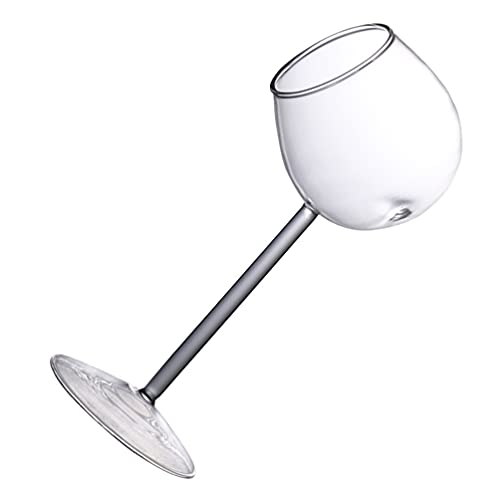 DOITOOL 1pezzi Bicchiere Da Vino in Vetro Bicchiere Da Cocktail Da Bar Contenitore Per Vino Adatto Per Ristoranti e Case Trasparente