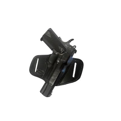 Gun Holster Ruger SR22 7 Right Hand Outside The Waistband Black Leather