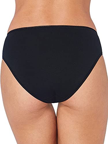 Sloggi Tai Briefs Knickers 24/7 Cotton Mid Rise Stretch 96% Cotton Brief Black #TOP1