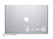 Life Is Beautiful Laptop Apple Silhouette Doctor Macbook Symbol Keypad Iphone Apple Ipad Decal Skin Sticker Laptop (white)