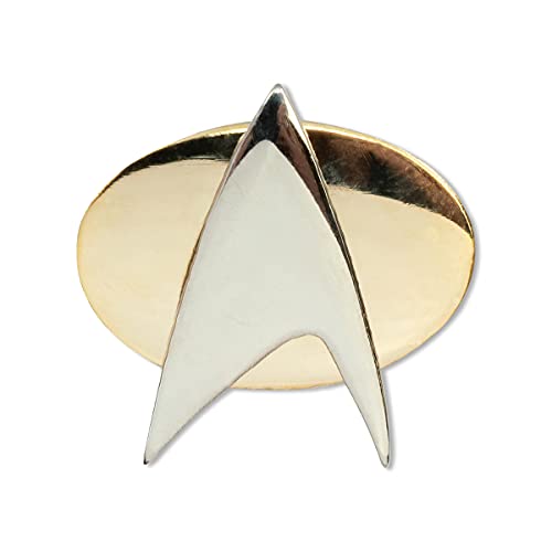 Image of Silver and Gold Star Fleet Lapel Pin 1 inch