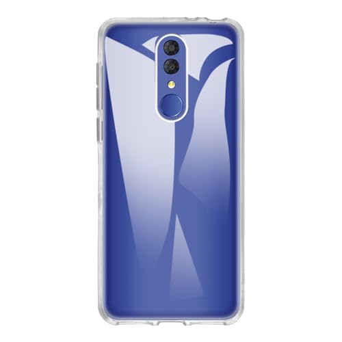 Shantime Weiche Hülle Kompatibel mit Alcatel 3L 2019, Schlank Stoßfest Rückenschale, Kratzfest Flexibel & Handgriffig(Durchsichtig)