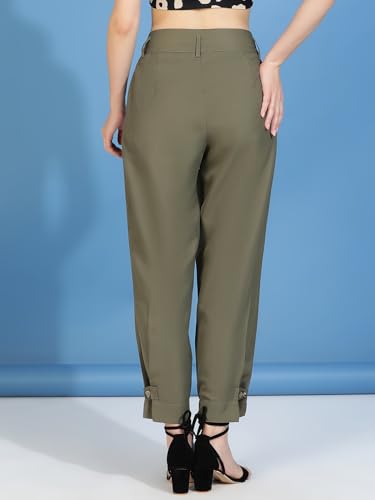 Image of KOTTY Women's High Waist Pleated Wide Leg Trousers