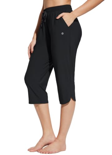 baleaf Women's Swim Capris Pants 18' Quick Dry Modest Swimsuits 2025 UPF50+ Beach Bathing Suit...