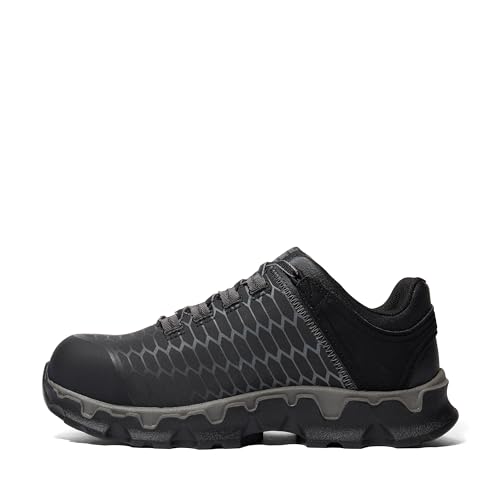 Image of Timberland PRO Women's Powertrain Sport Alloy Safety Toe Industrial Athletic Work Shoe, Black /Grey-2024 NEW, 8W