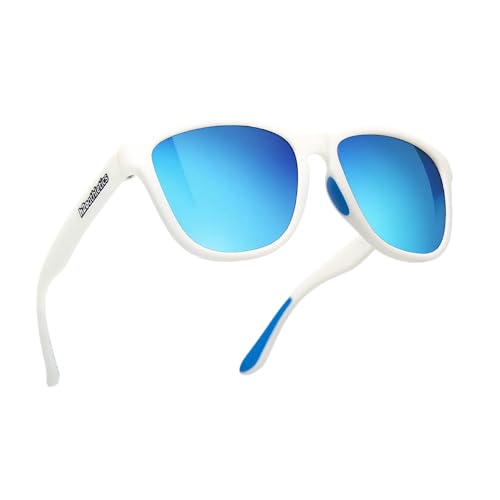 H2OAthletics Signature Lightweight Floating Polarized Sports Sunglasses for Men and Women for Paddling Sailing Fishing Boating all Watersports (Clear Blue)