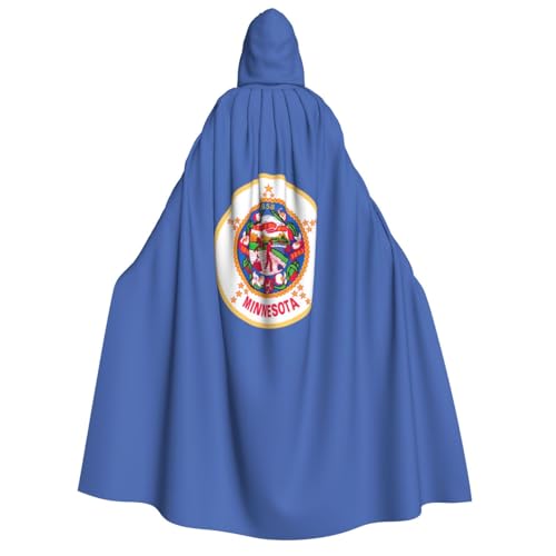 Cape de carnaval Minnesota avec capuche pour déguisement de sorcière