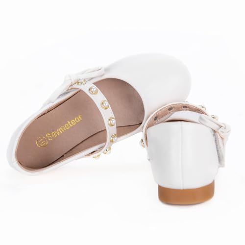 Toddler/Little Kid Girls Mary Jane Ballerina Flats Girl Dress Shoes for Wedding Party Ballet Flat Shoes4