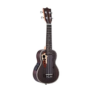 Ukulele Ukulele Spruce 21″ Ukulele15 Fret 4 Strings Guitar Mini with Built-in EQ Pickup Stringed Musical Instrument Guitar (Color : Brown Size : 21 inches) (Chocolate 21 inches) - Les Beatles, Paul McCartney, John Lennon, RIngo Starr, George Harrison