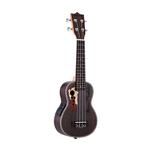 Ukulele Ukulele Spruce 21″ Ukulele15 Fret 4 Strings Guitar Mini with Built-in EQ Pickup Stringed Musical Instrument Guitar (Color : Brown Size : 21 inches) (Chocolate 21 inches) - Les Beatles, Paul McCartney, John Lennon, RIngo Starr, George Harrison Ukulele Ukulele Spruce 21" Ukulele15 Fret 4 Strings Guitar Mini with Built-in EQ Pickup Stringed Musical Instrument Guitar (Color : Brown Size : 21 inches) (Chocolate 21 inches)