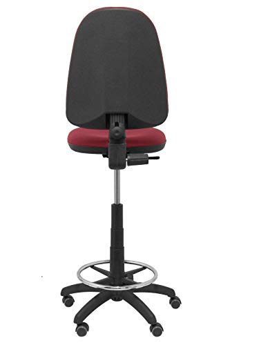 Miniatura 7 de Piqueras Y Crespo T04cp Ayna Bali- Taburete Ergonómico, Regulable En Altura, Aro Reposapiés Y Ruedas De Parquet, 100 123x46x40 Cm, Granate
