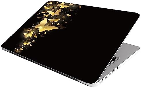 Laptop Skin Stickers Bubble-Free HD Quality Sticker for Laptops Upto 15.6" Compatible with Apple/Dell/HP/Lenovo/Acer/Asus/Sony (Dustproof|Waterproof|Scratchproof|Reusable) - GD BFLY