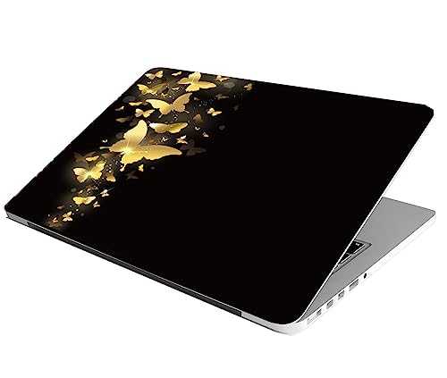 Laptop Skin Stickers Bubble-Free HD Quality Sticker for Laptops Upto 15.6" Compatible with Apple/Dell/HP/Lenovo/Acer/Asus/Sony (Dustproof|Waterproof|Scratchproof|Reusable) - GD BFLY