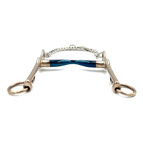 Equine Smile ES0067 Gebiss Kandarengebisse Zungenfreiheit mit Sweet Iron aus Edelstahl Gebissstärke 16 mm (11.5 cm)