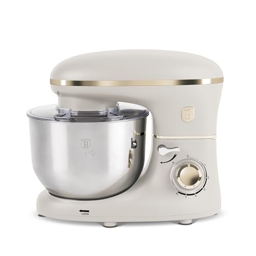 Berlinger Haus Küchenmaschine/Küchenroboter/1300W/6L Edelstahlschüssel/6 Geschwindigkeitsstufen mit Pulsfunktion/Sahara Collection