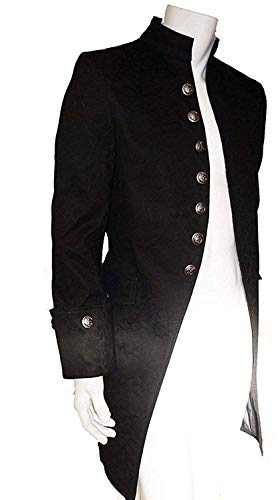 Handmade Vintage Frock Coat-Strong Brocade Fabric Pirate Coat Steampunk Men's Clothes SPRR3