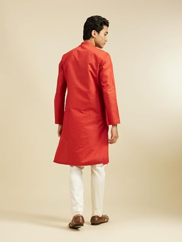 Image of DIWAS BY MANYAVAR Men's Cotton Blend Self Design Kurta Set (2pcs)