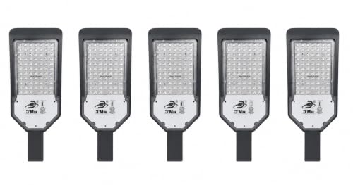 Image of D'Mak LED Street Light White Focus with Lens Waterproof IP65 for Outdoor Purposes (Pack of 5, 72W LED Street Light)