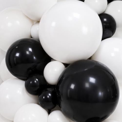 Image of Panda Birthday Balloon Decoration Kit, Black White Balloon Set