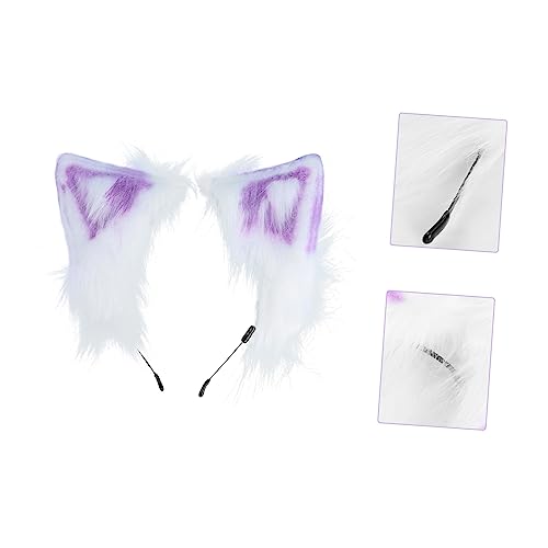 FOMIYES 2 Pçs Bandana De Orelha De Animal Brinco Algemas Para Mulheres Orelhas De Coelho Tiara Brinc