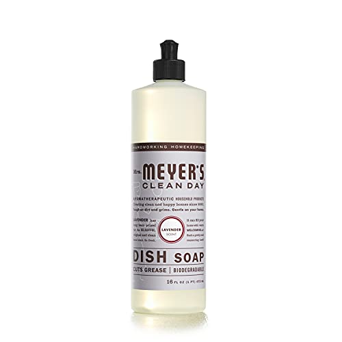 Image of Mrs. Meyer's Clean Day Liquid Dish Soap Bottle, Lavender Scent, 16 Fl oz (Pack of 1)